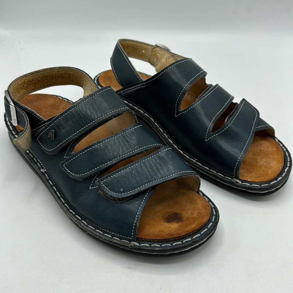 Finn Comfort 3-strap slide sandal